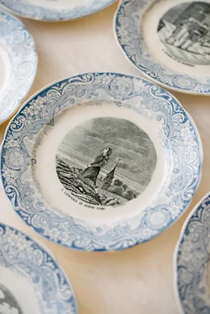 French Terre de Fer Style Plates | Authentic French Antiques